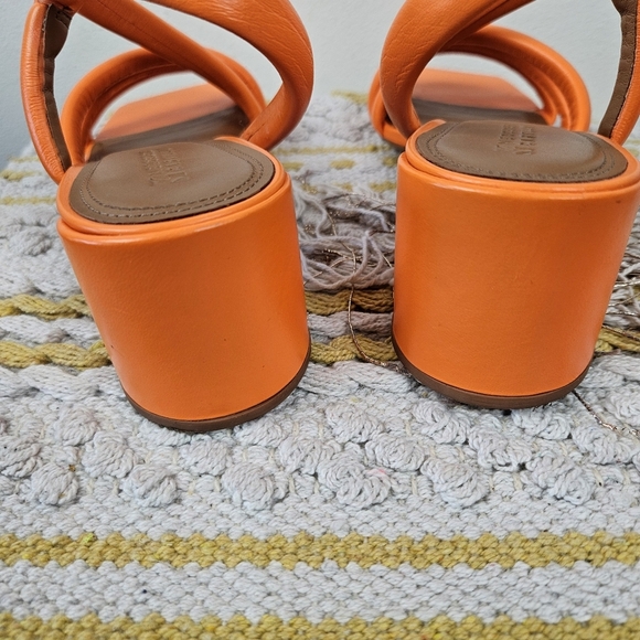 MERCEDES CASTILLO Aline Orangine Silk Nappa Sandal Size 9/39 - Picture 8 of 16